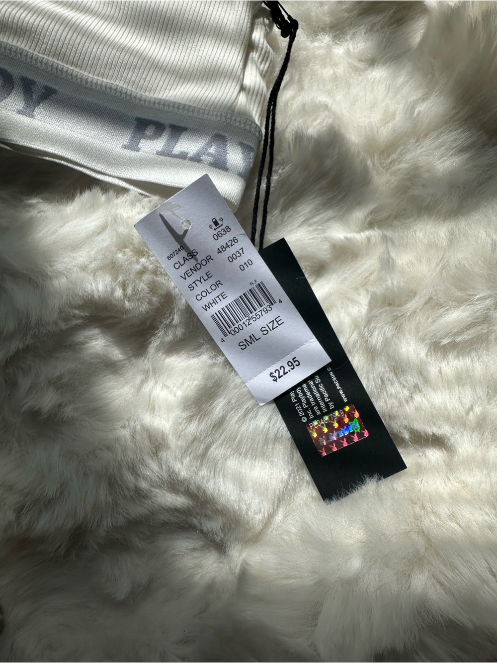 NWT PLAYBOY Logo Bralette with Band - Picture 2 of 4